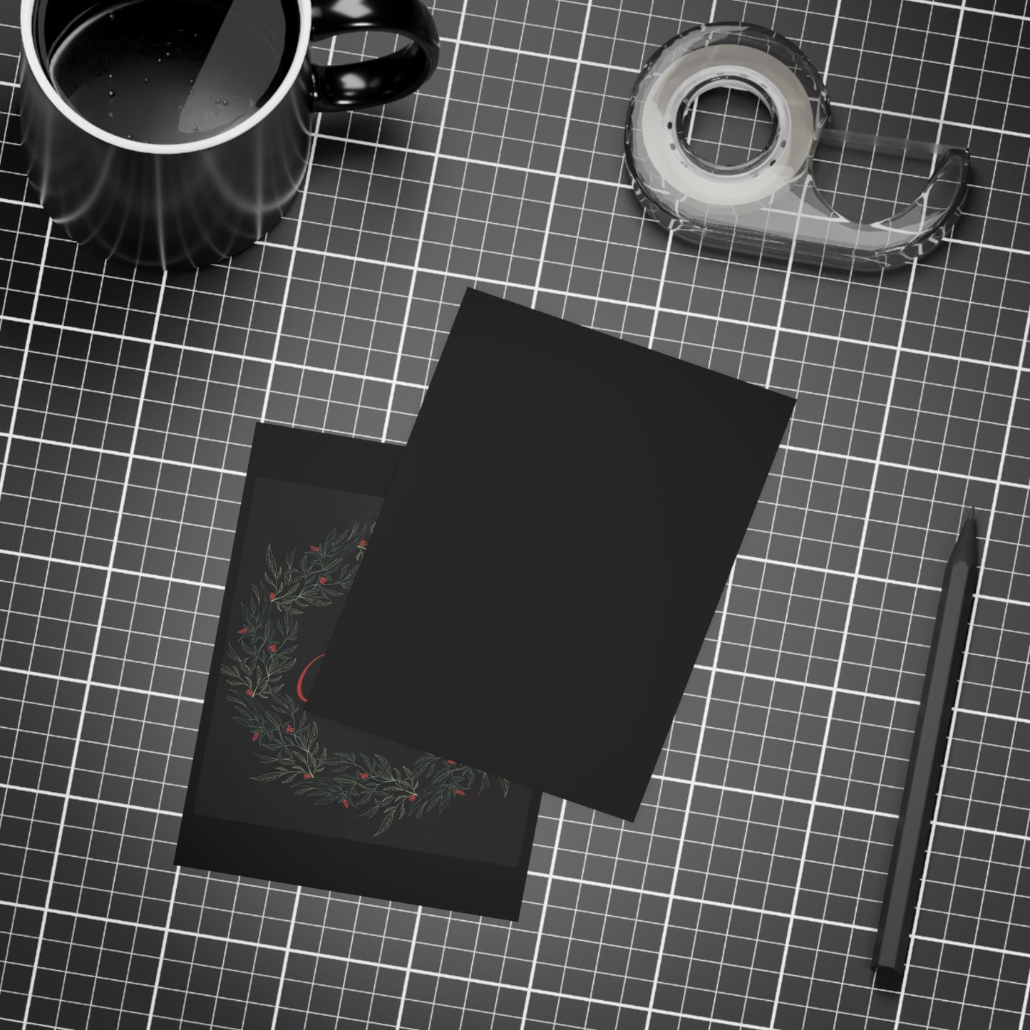 Christmas Wreath Greeting Card Bundles (10, 30, 50 pcs)