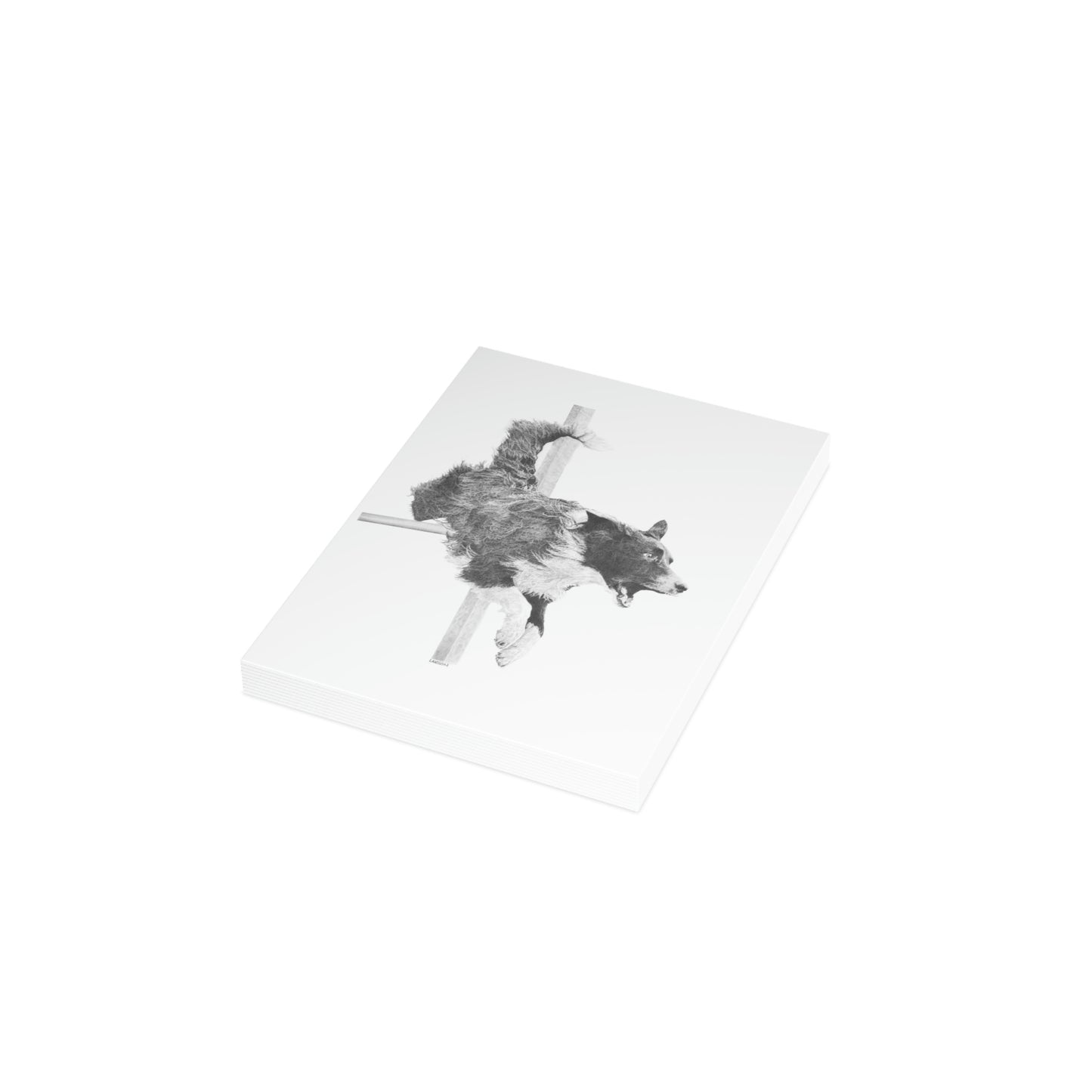 High Octane - Agility Border Collie Folded Greeting Cards