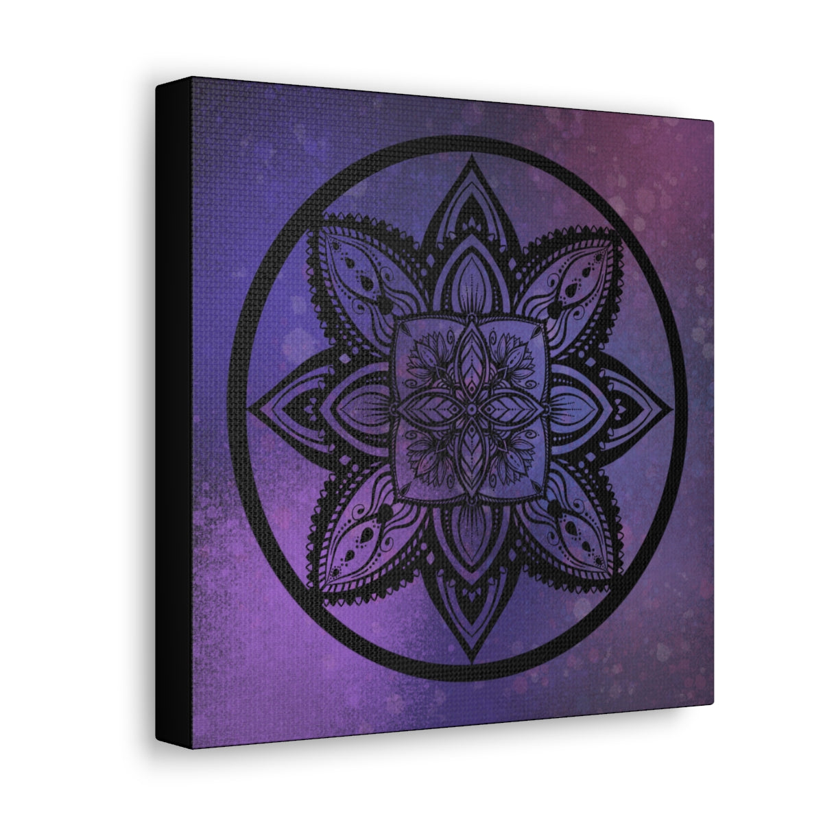 Plum Crazy Mandala Canvas Print