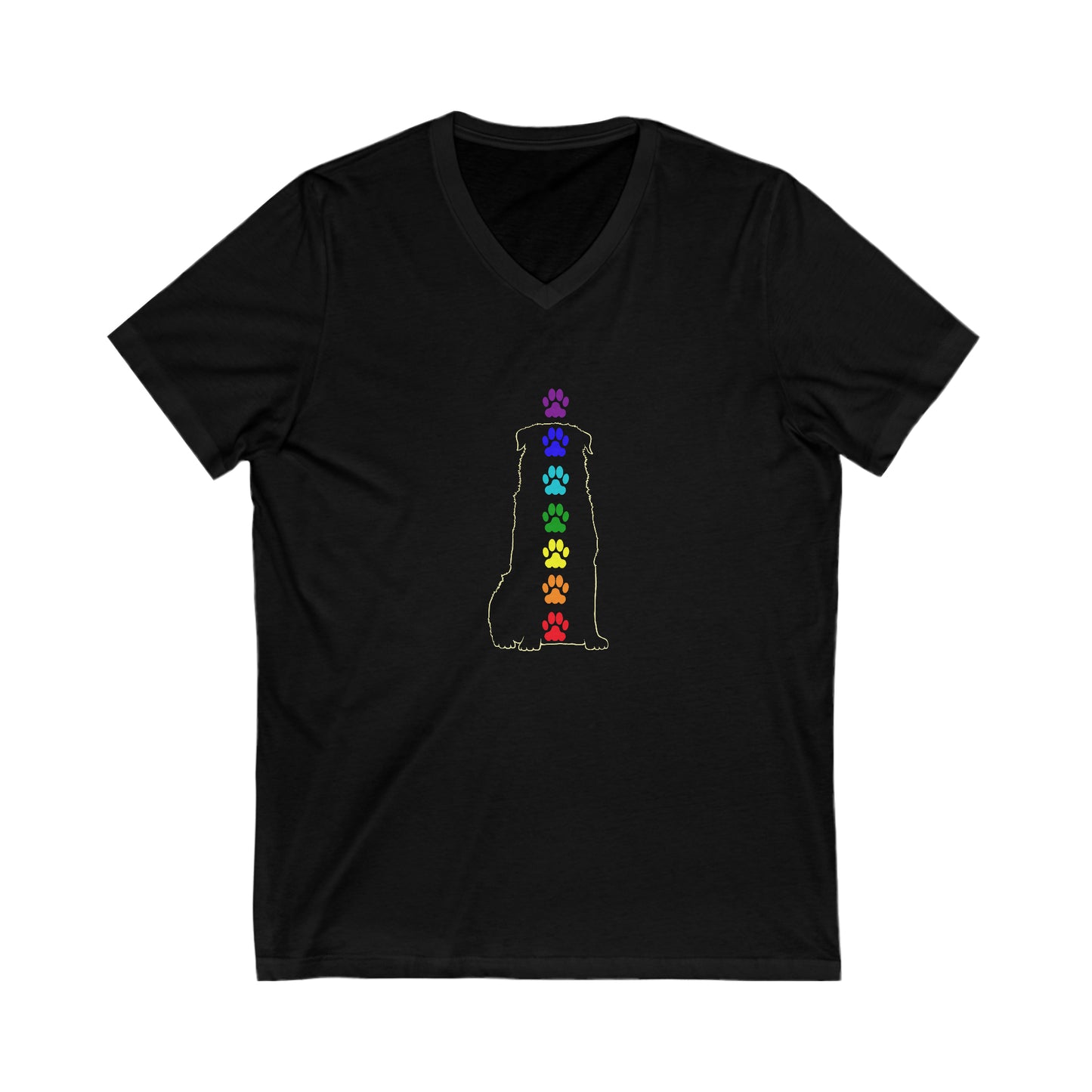 Chakra Rottweiler Unisex V-Neck Tee