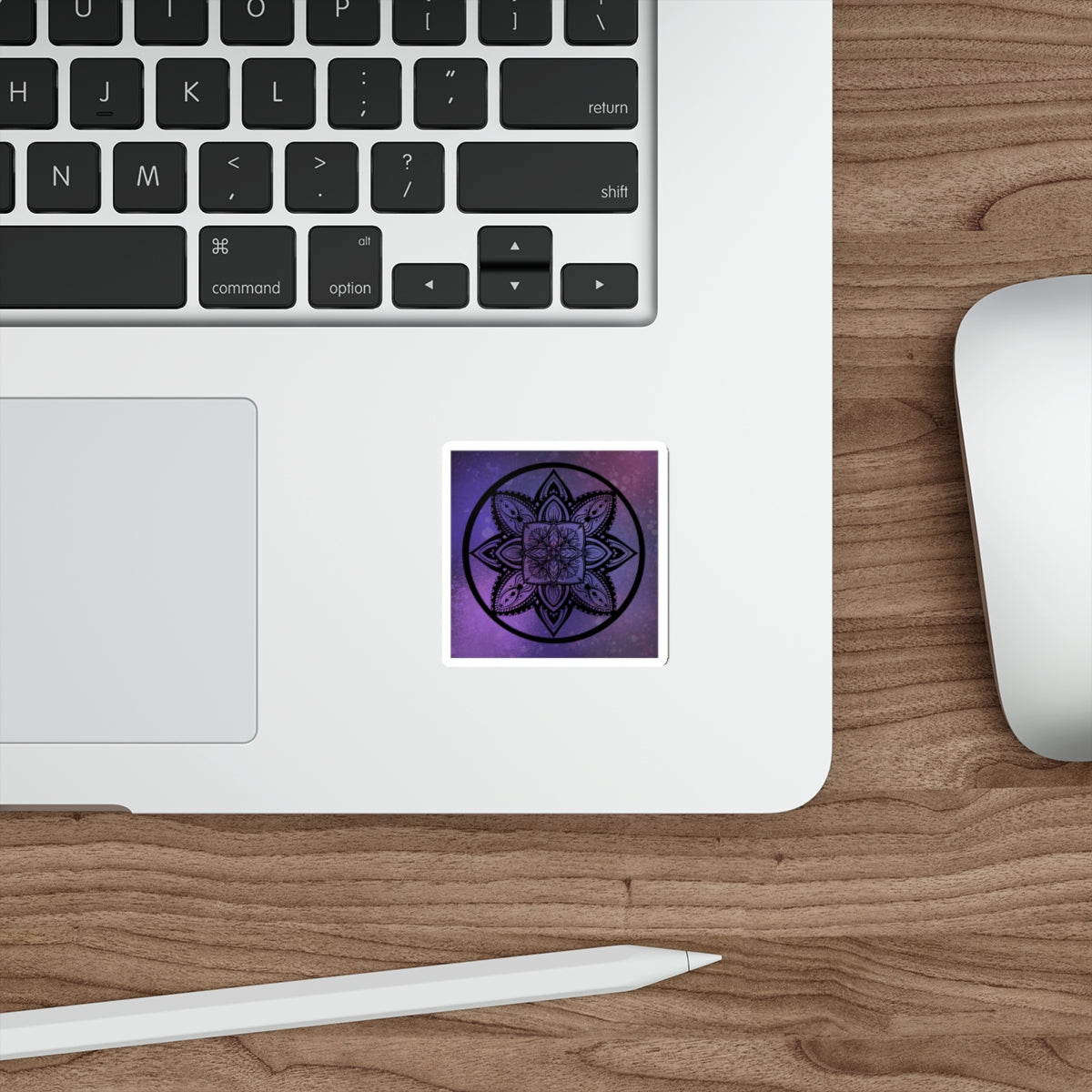 Plum Sanctuary Mandala - Die-Cut Stickers