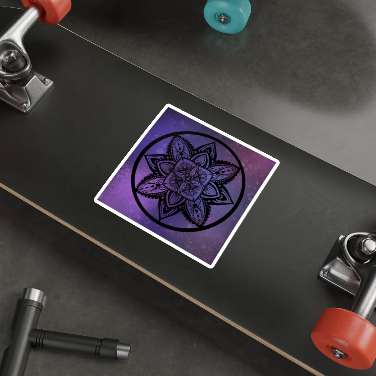 Plum Sanctuary Mandala - Die-Cut Stickers