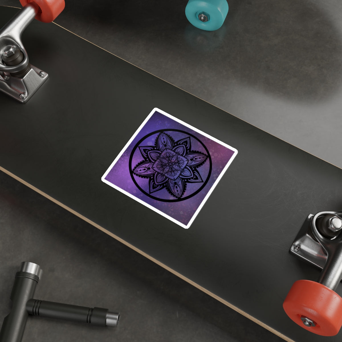 Plum Sanctuary Mandala - Die-Cut Stickers