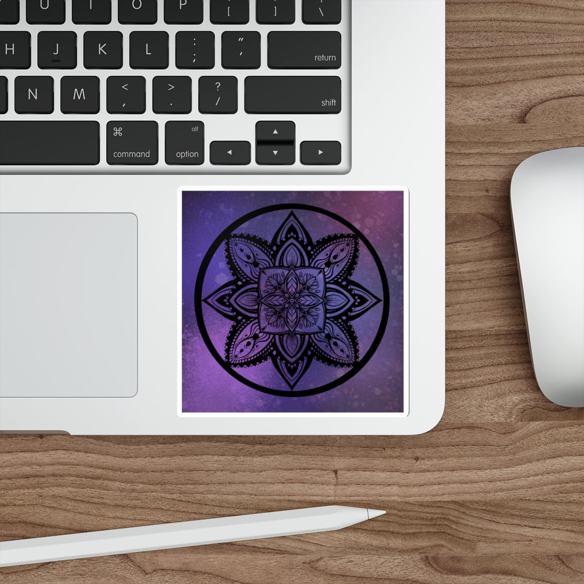 Plum Sanctuary Mandala - Die-Cut Stickers