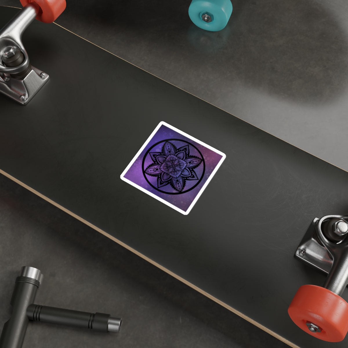 Plum Sanctuary Mandala - Die-Cut Stickers