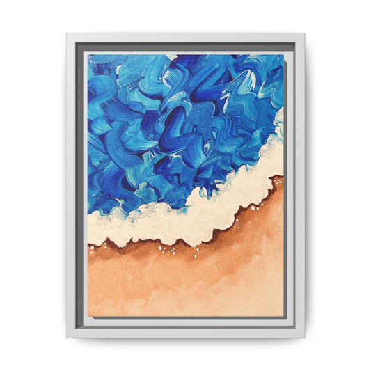 Held by the Shore - Matte Canvas, Framed (White)