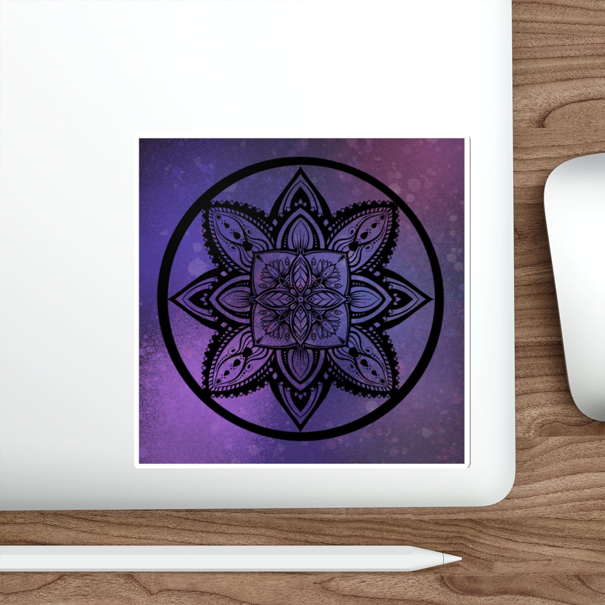 Plum Sanctuary Mandala - Die-Cut Stickers