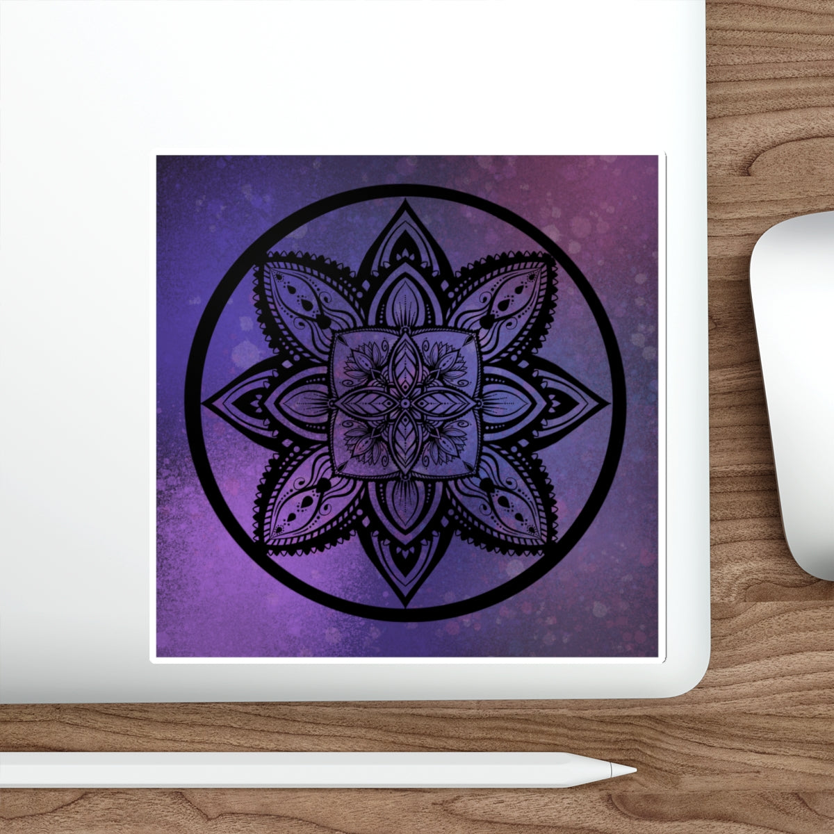 Plum Sanctuary Mandala - Die-Cut Stickers
