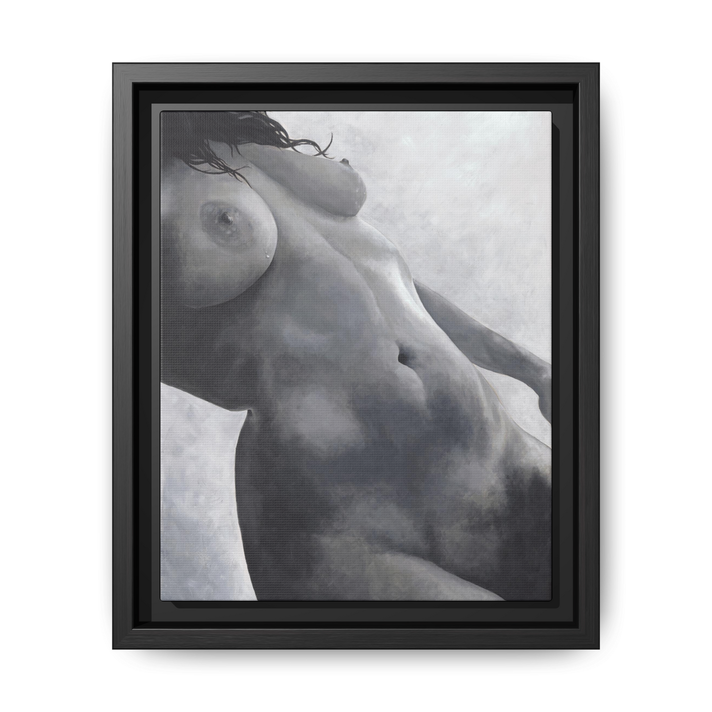 "Send Nudes" - Printed on Matte Canvas, Black Frame