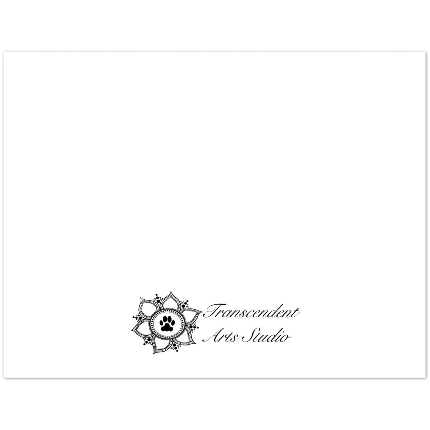 Logo of Transcendent Arts Studio with a decorative design on a white background