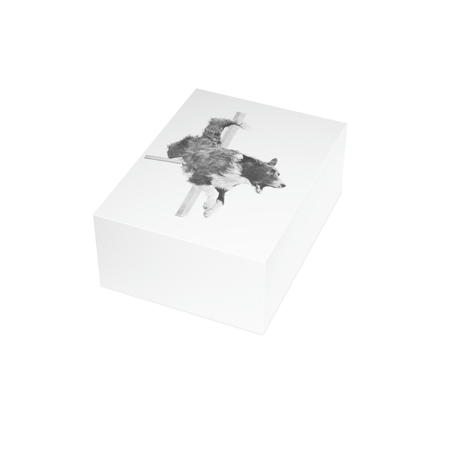 High Octane - Agility Border Collie Folded Greeting Cards