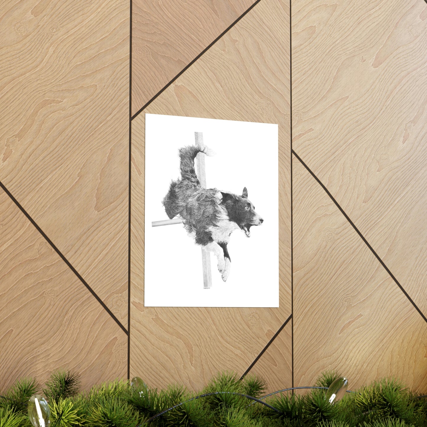 "High Octane" - Agility Border Collie Print
